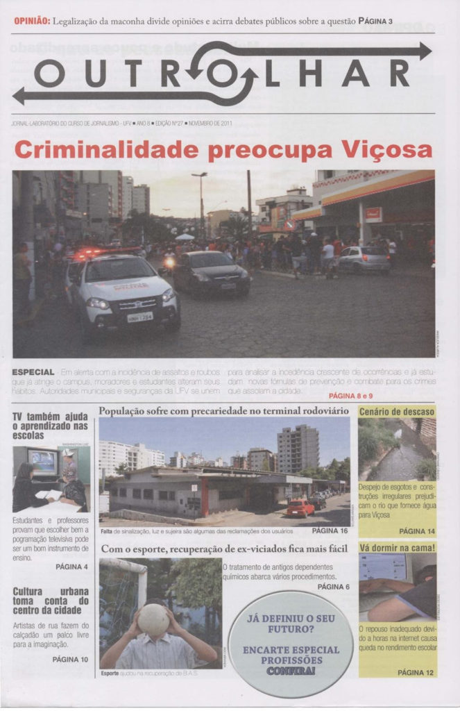 thumbnail of Jornal Outro Olhar – Ano 8 – Edição nº 27 – Novembro de 2011